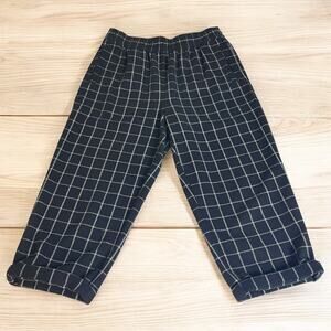 Madewell Black and White Wide Leg Pants